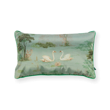 Vihreä kuviollinen Pip Studio Darjeeling Days -sisustustyyny 55 x 33 cm