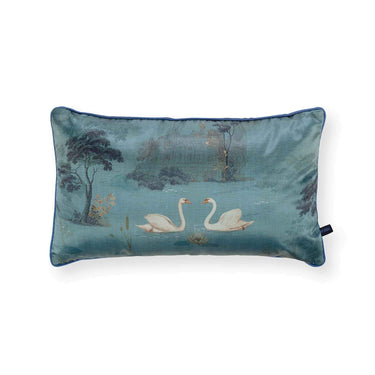 Sininen kuviollinen Pip Studio Darjeeling Days -sisustustyyny 55 x 33 cm