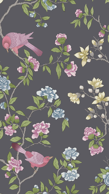 Aderyn Arquerite Dark | non-woven tapetti | National Trust Papers IV