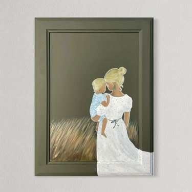 Äidin syli | 27 x 1 x 36 cm | Uniikki akryylivärimaalaus-Mimosa.pop-Sasu’s sisustus- ja huonekaluliike