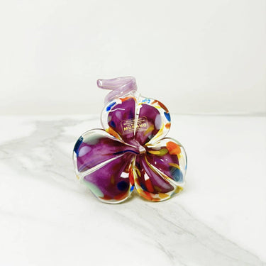 Ametistinvioletti pöytäkoriste / servettirengas Murano-lasia | 9 x 9 x 10 cm | Fiore-Murano Dream-Sasu’s sisustus- ja huonekaluliike
