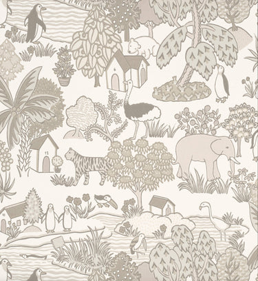 Animal Kingdom Portland Stone | non-woven tapetti | Storybook Papers
