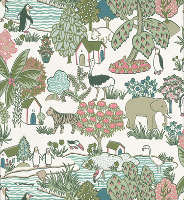 Animal Kingdom Puck | non-woven tapetti | Storybook Papers