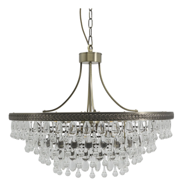 Antiikkimessinkinen Versailles-kattokruunu 70 cm