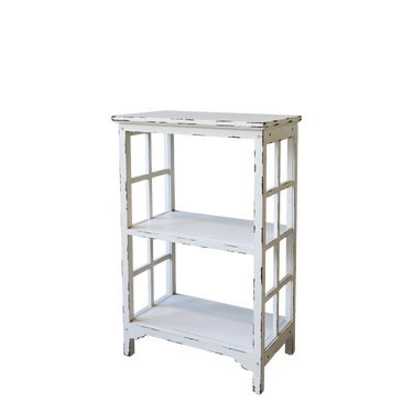 Antiikkivalkoinen hyllykkö | 60 x 35 x 90 cm | Shabby Chic-Chic Antique-Sasu’s sisustus- ja huonekaluliike