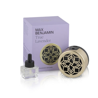 Aromaterapeuttinen verkkovirralla toimiva diffuuseri ja huonetuoksu 15ml | True Lavender-Max Benjamin-Sasu’s sisustus- ja huonekaluliike