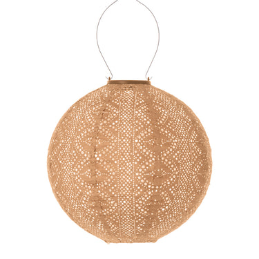 Aurinkokennolyhty Ø30cm | Aprikoosi | Lace Round-Lumiz-Sasu’s sisustus- ja huonekaluliike