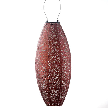 Aurinkokennolyhty Ø20cm | Kupari | Paisley Long Oval-Lumiz-Sasu’s sisustus- ja huonekaluliike