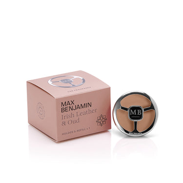 Autotuoksu ja pidike | Car Fragrance Dispenser - Irish Leather & Oud-Max Benjamin-Sasu’s sisustus- ja huonekaluliike