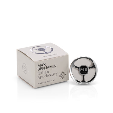 Autotuoksu ja pidike | Car Fragrance Dispenser - Italian Apothecary-Max Benjamin-Sasu’s sisustus- ja huonekaluliike