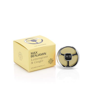 Autotuoksu ja pidike | Car Fragrance Dispenser - Lemongrass & Ginger-Max Benjamin-Sasu’s sisustus- ja huonekaluliike