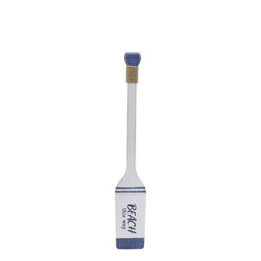 Oar w. text for deco H11.5/L72/W3 cm ocean and white