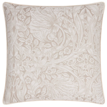 Beige kukka-aiheinen jacquard-kudottu sisustustyyny | 55 x 55 cm | William Morris Pimpernel-Riva Home-Sasu’s sisustus- ja huonekaluliike