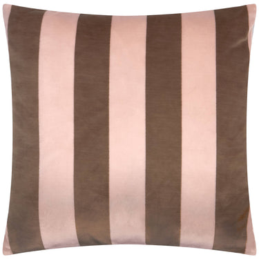 Berry Brownie -sävyinen raidallinen jacquard-sisustustyynyliina | 45 x 45 cm | The Ultimate Stripe-Riva Home-Sasu’s sisustus- ja huonekaluliike