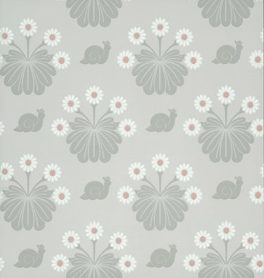 Burges Snail Silver | non-woven tapetti | National Trust Papers II