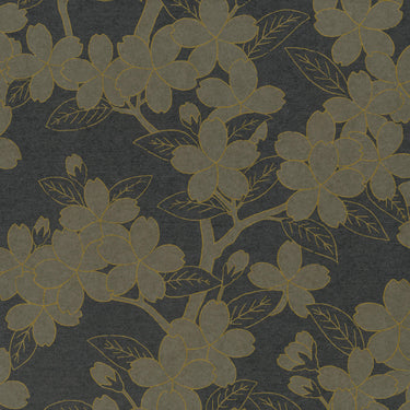 Camellia Charcoal | non-woven tapetti | 20th Century Papers-Little Greene-Sasu’s sisustus- ja huonekaluliike