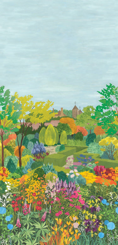 Castle Garden Pale Lime | non-woven tapetti | In the Garden