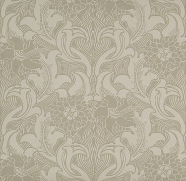 Dahlia Scroll French Grey | non-woven tapetti | National Trust Papers III
