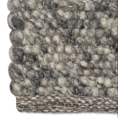 Harmaa meleerattu 1,5 cm paksu merinovillamatto | Merino Grey-Classic Collection-Sasu’s sisustus- ja huonekaluliike