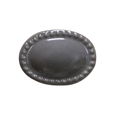 Harmaa nuppivedin posliinia | 4,5 x 3 cm-Chic Antique-Sasu’s sisustus- ja huonekaluliike