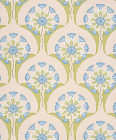 Hencroft Blue Primula | non-woven tapetti | National Trust Papers