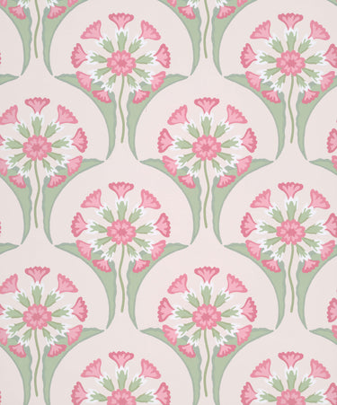 Hencroft Pink Primula | non-woven tapetti | National Trust Papers