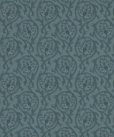 Hoja Air Force Blue | non-woven tapetti | National Trust Papers III