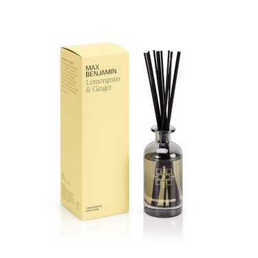 Huonetuoksu lasipullossa 150 ml | Lemongrass & Ginger-Max Benjamin-Sasu’s sisustus- ja huonekaluliike