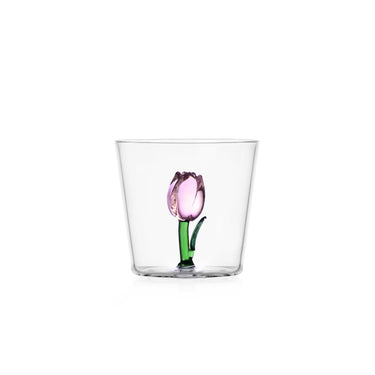Juomalasi "Pink Tulip" | 34 cl | Botanica Collection-Ichendorf Milano-Sasu’s sisustus- ja huonekaluliike