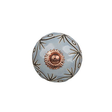 Käsin maalattu keramiikkavedin vaaleansininen