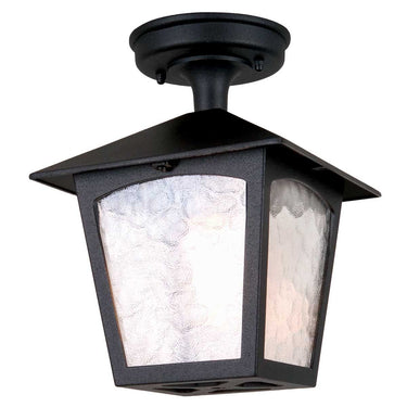 Kattovalaisin musta | Ulkokäyttöön | ⌀18,5 x 24,5 cm | York | (IP23)-Elstead Lighting-Sasu’s sisustus- ja huonekaluliike