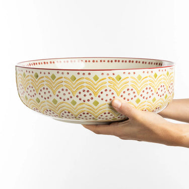 Keltasävyinen salaattikulho | Ø30 x 10 cm | | ORIENTAL-Tranquillo-Sasu’s sisustus- ja huonekaluliike