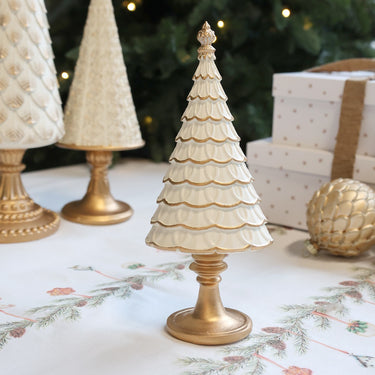 Noël Christmas Tree H23.5/L10/W7 cm antique cream