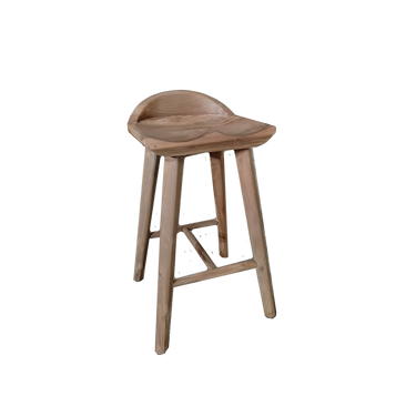 Kierrätystiikkinen saarekejakkara selkänojalla | 43 x 43 x 76 cm | Jooa-Design by Sasu's-Sasu’s sisustus- ja huonekaluliike