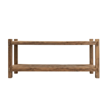Kierrätystiikkinen taso kahdella hyllyllä | 150 x 45 x 56,5 cm | Saya-Design by Sasu's-Sasu’s sisustus- ja huonekaluliike