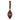 Anniversary Christmas Bauble w. velvet ribbon H12.5/D6.5 cm cherry