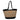 JET BLACK FLAMENCOS - BEACH BAG - MEDIUM 50 X 29 CM