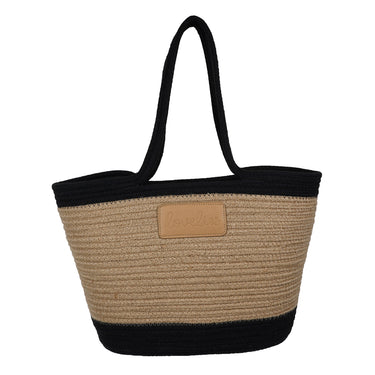 JET BLACK FLAMENCOS - BEACH BAG - MEDIUM 50 X 29 CM