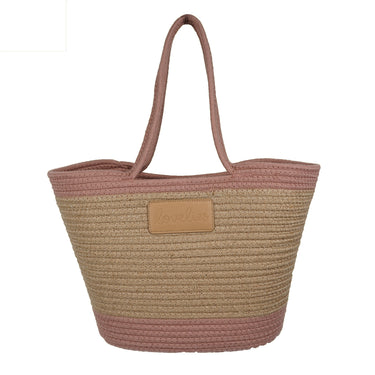 OLD ROSE FLAMENCOS - BEACH BAG - MEDIUM 50 X 29 CM