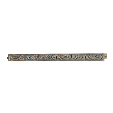 Koriste kaiverrus Indonesiasta | Wooden ornament of teak wood | L79 x H5,6 x W2 | Vintage-Vintage by Sasu's-Sasu’s sisustus- ja huonekaluliike