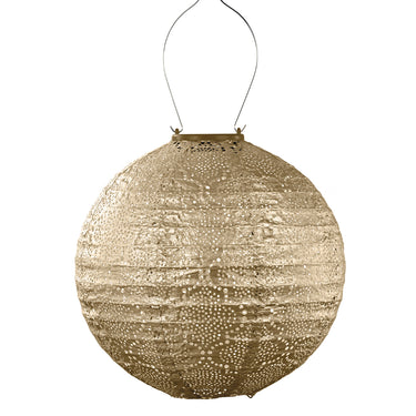 Kullan sävyinen aurinkokennolyhty | Ø30cm | Bazaar Round-Lumiz-Sasu’s sisustus- ja huonekaluliike