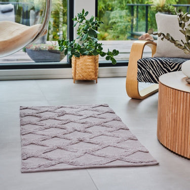 Kylpyhuoneen matto beige kierrätyspuuvillaa | 70 x 120 cm | Serene-Luin Living-Sasu’s sisustus- ja huonekaluliike