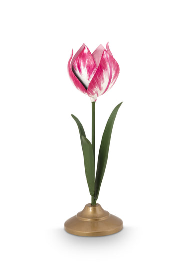 Kynttilänjalka pinkki kukka | 26cm | Lily&Lotus-Pip Studio-Sasu’s sisustus- ja huonekaluliike
