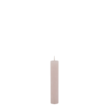 Macon Short Dinner Candle rustic 4 h H11/D2 cm dusty rose