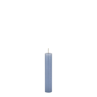 Macon Short Dinner Candle rustic 4 h H11/D2 cm sky blue