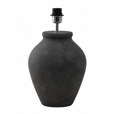 Betoninharmaa keraaminen Casagrande-lampunjalka | Ø24-34 x 40-54 cm