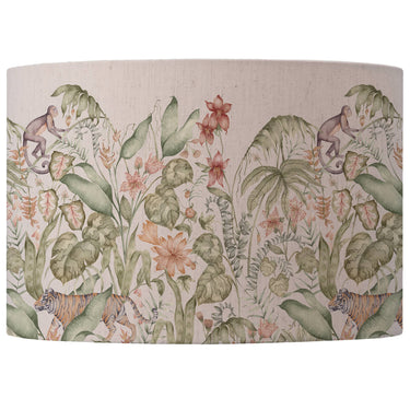Lampunvarjostin pöytä- ja kattovalaisimeen pellava - vihreä | ∅30 x 21 cm | Lotus-Riva Home-Sasu’s sisustus- ja huonekaluliike