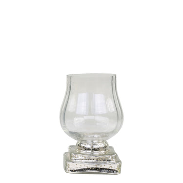 Hurricane on foot H15/L8/W8 cm clear