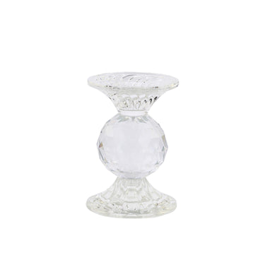 Lasinen kynttilänjalka | Ø9xK12,5cm | Clear