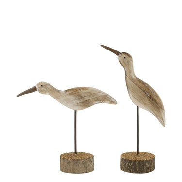 Seagull on foot set of 2 H28/L14/W7 cm nature